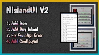 NIslandUI V2 | New Fitur | Fix Bugs | Pocketmine-MP Plugin