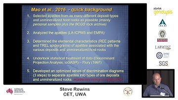 The use of detrital apatite to explore under cover: a simple new tool to identify various types ...