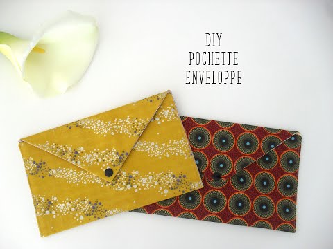 Coudre une pochette simple, tuto couture débutant pochette enveloppe 