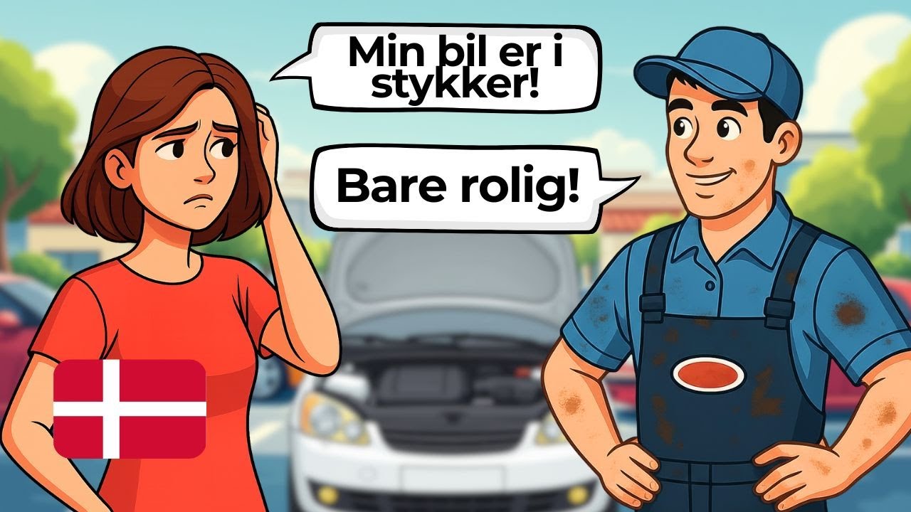 Learn Danish with Easy Conversations | 10 Simple Dialogues on the Road