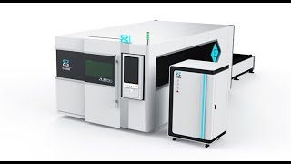 Enclosed Fiber Laser Cutting Machine with Protective Cover and Exchanging Table for 1mm SS Cutting