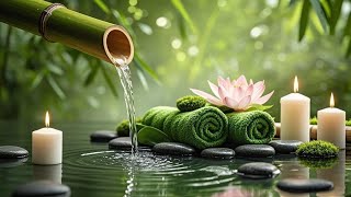Relaxing Sleep Music with Bamboo Water Sounds 🌿 Deep Sleep, Meditation, Stress Relief, Nature Sounds