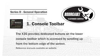 Section D.1 - Console Toolbar on Bourgault X35 Apollo
