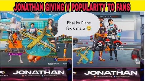 JONATHAN GAMING Gives Popularity To Sweet Fans | Jonathan Giving Popularity To Random Players 🔥|