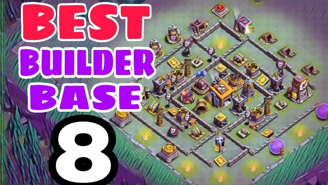 BEST Builder Base 8 with Extra Walls | Best Bh8 Base Design w/PROOF | Clash of Clans