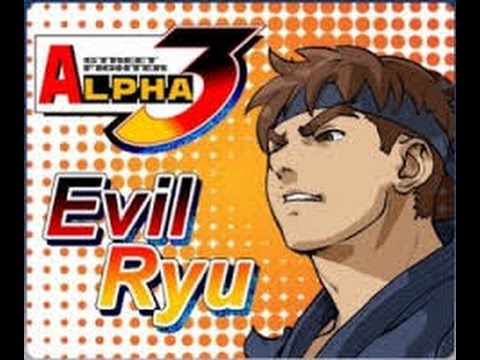 Evil Ryu Official Portrait from Street Fighter Alpha 3