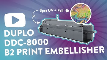 Duplo DuSense DDC 8000 B2 Print Embellisher at Flexpress Ltd