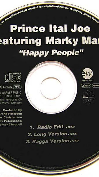 Prince Ital Joe Feat. Marky Mark - Happy People (Radio Edit). Released: 1993, Genre: Euro House