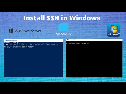 How to Install SSH in powershell and cmd (Windows 7,8,10)