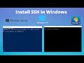 How to install ssh in powershell and cmd windows 7810