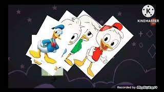 Fight Cloud Dewey Duck Huey Duck Donald Duck