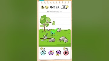 Brain test answer level 205 ( find the treasure) #puzzle #gaming #brainteaser #easypuzzles #shorts