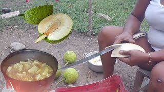 PREPARANDO BUEN PAN FRITO EN EL CAMPO. MIREN QUE FACIL LO PELA.