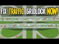 How YOU Can Fix a Traffic Gridlocked City in Cities Skylines!