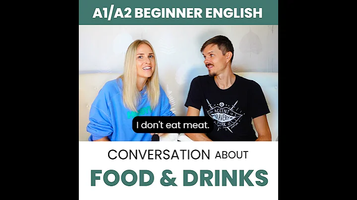 Basic English Conversations about FOOD & DRINKS — Beginner English (A1/A2)