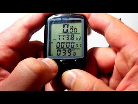 Как настроить велокомпьютер SunDing