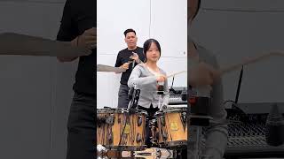 Day1:Emotional montage of rhythm drum performance clips#drums #talent #music #drumkit #drumming