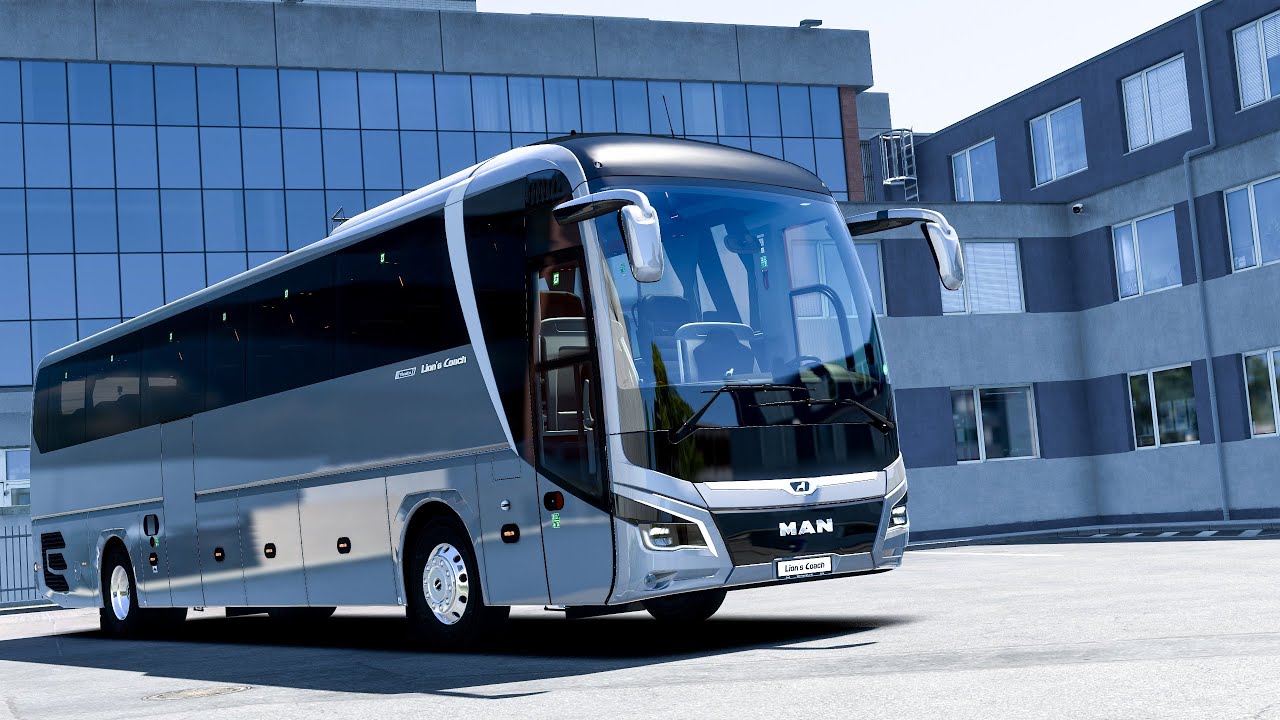 MAN New Lion's Coach | Ets 2 Bus Mod 1.49 Gameplay | [🥇Real 2K Ultra Graphics]