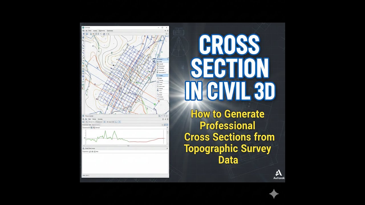 “How to Generate Professional Cross Sections from Topographic Survey Data in Civil 3D!”