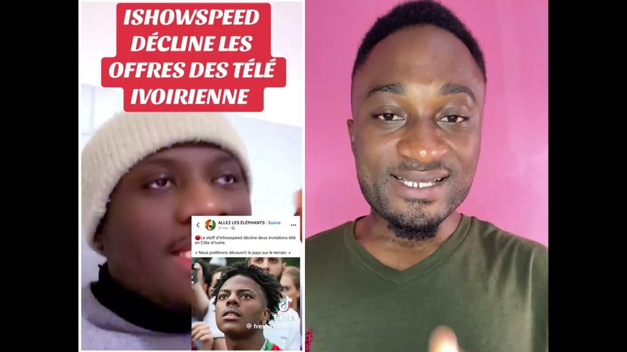 L’arrivée du youtubeur Américain Speed fait beaucoup de brui•its en Côte d’Ivoire 🇨🇮 