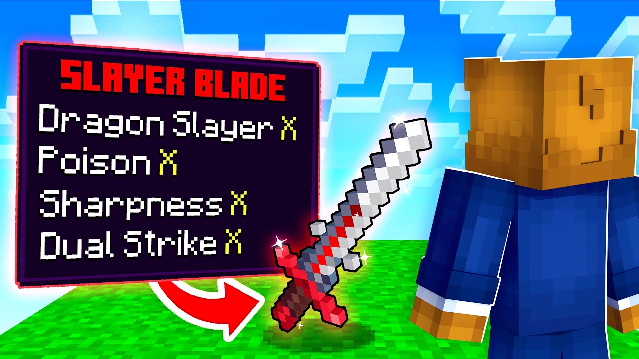 Создание невероятных улучшений для клинка убийцы в Minecraft Skyblock