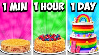 1 Minute Vs 1 Hour Vs 1 Day Cake By Vanzai Cooking