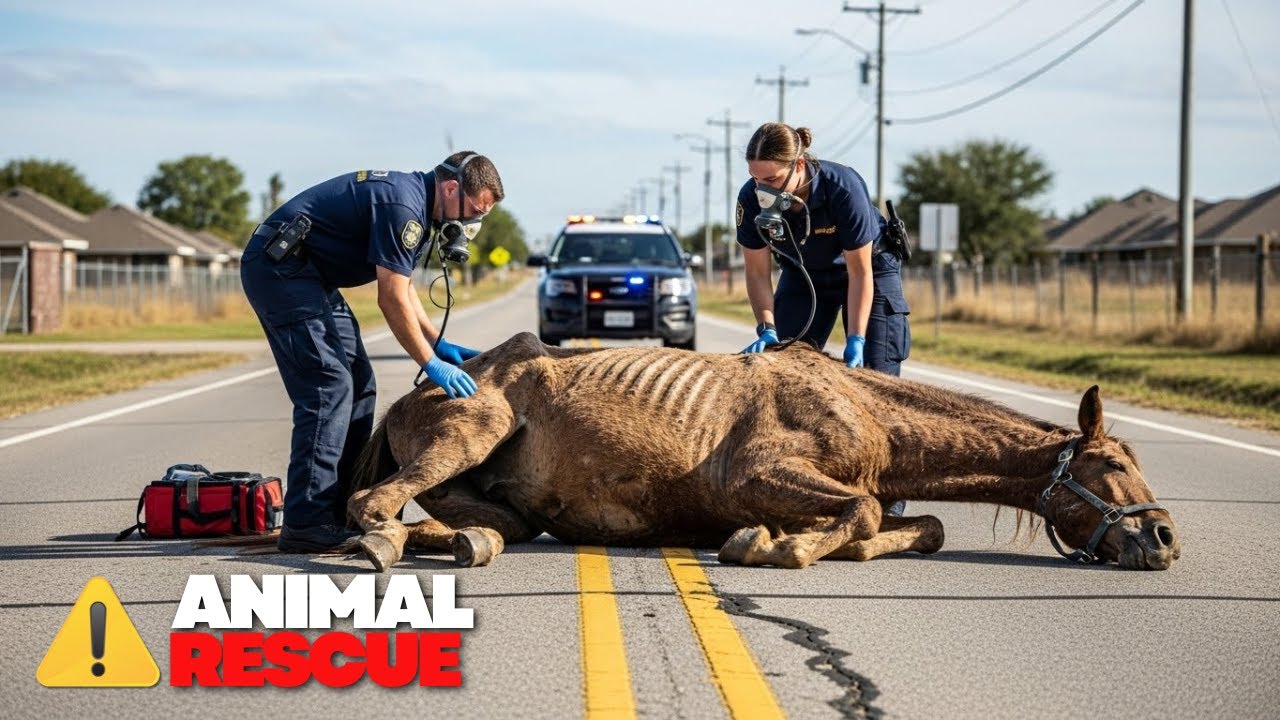 From Neglected to Beautiful: Lukas team Rescues a Dying Horse in Texas