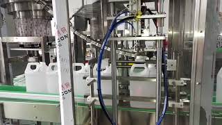 Automatic Linear Jerry Can Liquid Gravity Filling Machine