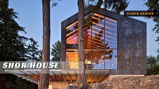 Alchemical transformation house design from used wood  Shor House