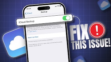 Fix iCloud Backup Couldn