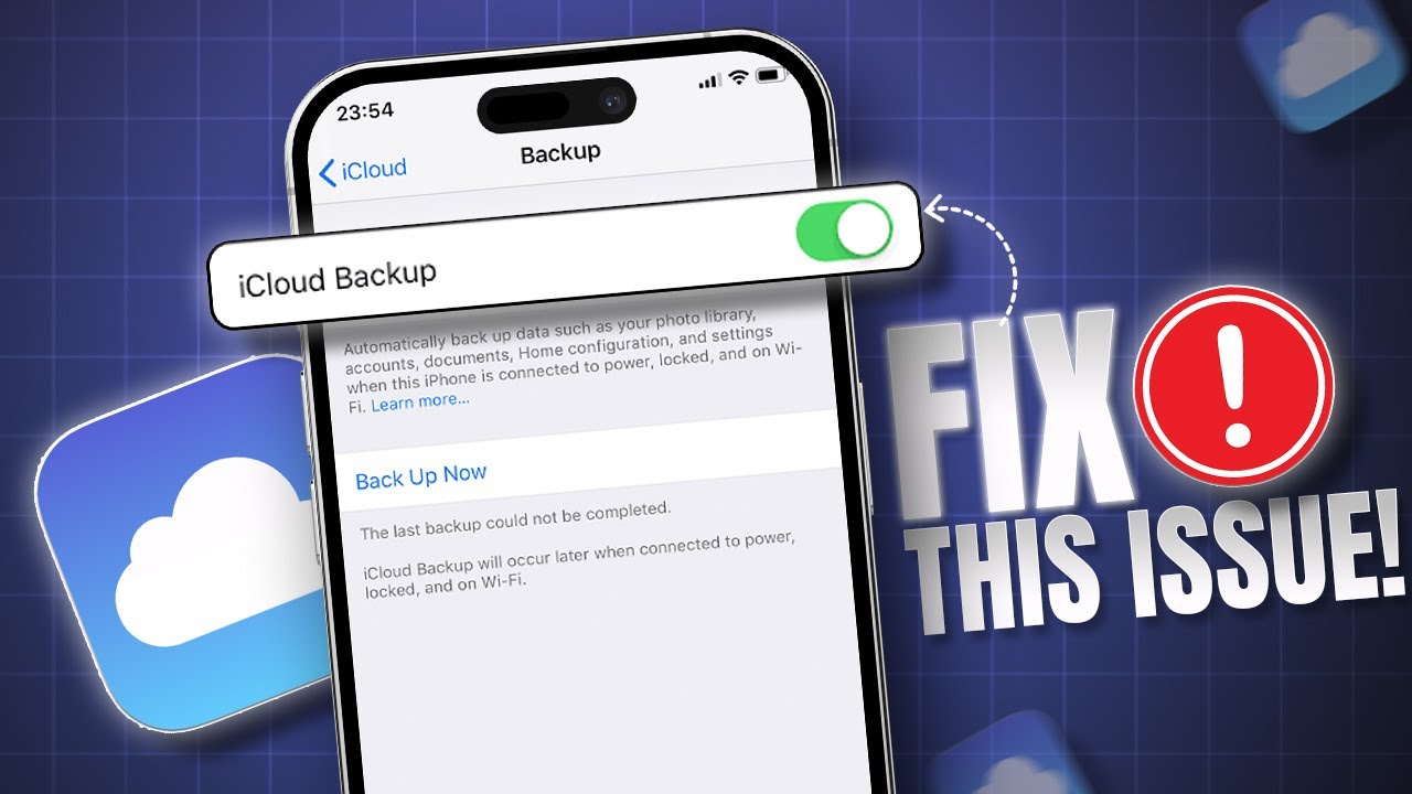 Fix iCloud Backup Couldn't Be Completed Because of Poor Network on ...