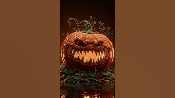 This Pumpkin is BREATHING… 😱🎃 #creepy #halloween  #cartoon #animation #halloweenmakeup