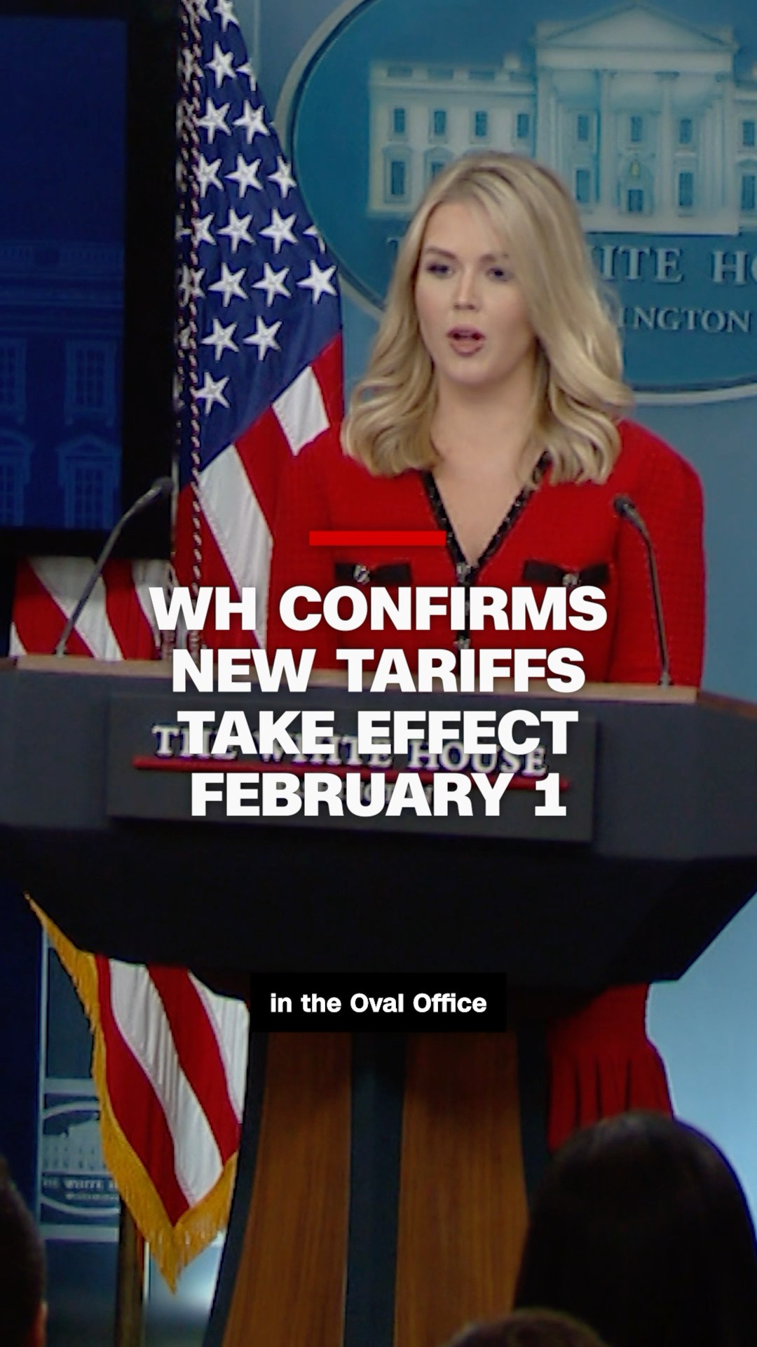 WH confirms new tariffs take effect February 1