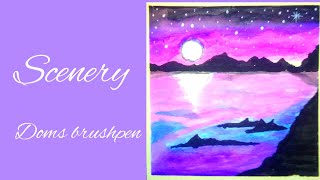 Drawing Scenery Using Doms Brushpen ..