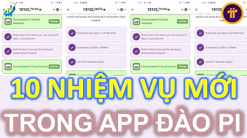 10 NHIỆM VỤ MỚI TRONG APP ĐÀO PI #investtv #pinetwork #pi #picoin #coin #crypto #blockchain #web3