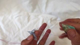 Tatting - Split Ring Head of the Butterfly