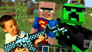 👬 Майнкрафт с ПАПОЙ 🆘 с ВЕБКОЙ - НУБик Выживание в Minecraft PE с Родителями - КокаПлей