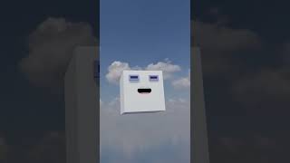 a cube talking about quantum physics