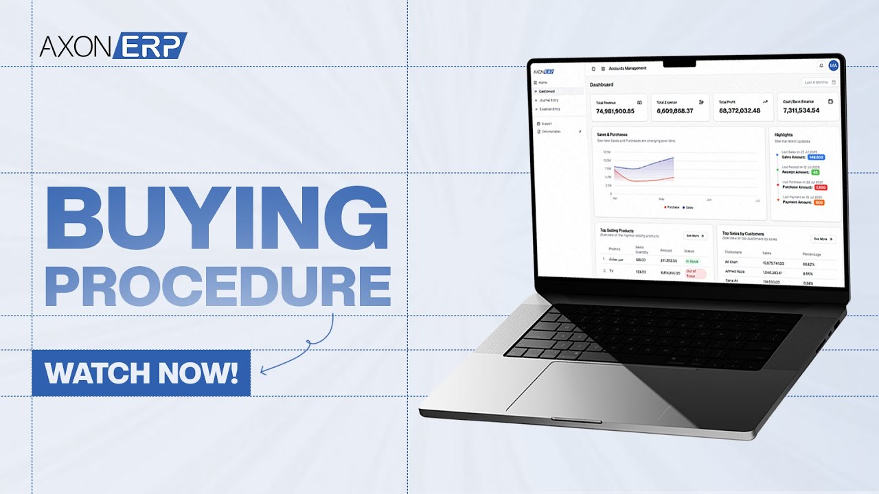 AXON ERP Buying & Payment Method