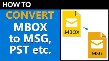 How to Convert MBOX Mailboxes to MSG, PST, PDF, EML, etc.