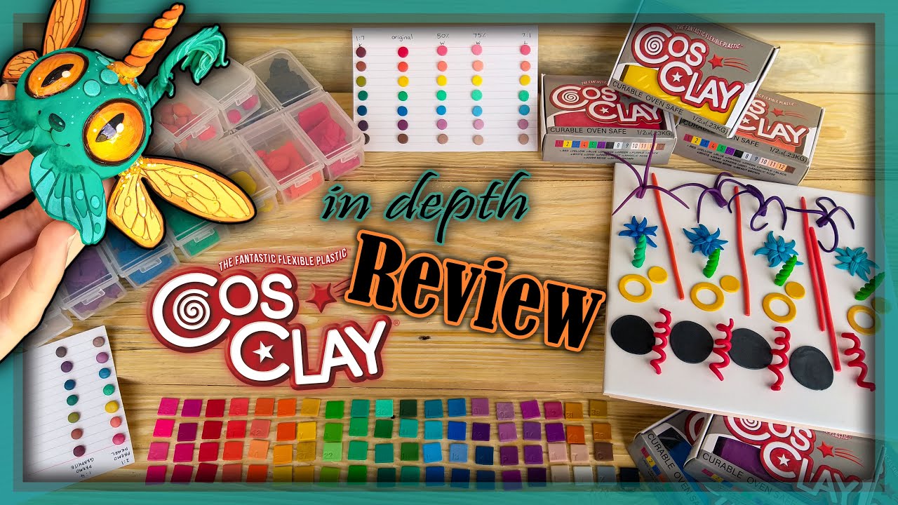 CosClay Review - Everything you Need to Know- Color  Mixes-Polymerclay-Strength & Flexibility testing 