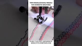 Double needle for Domestic sewing machine Availabl #viralvideo #sewing #versatilesewin #needlestitch