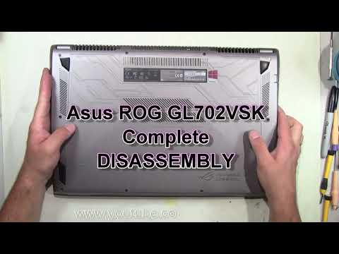 Asus ROG GL702VSK Complete Take Apart Disassembly Nothing Left Out