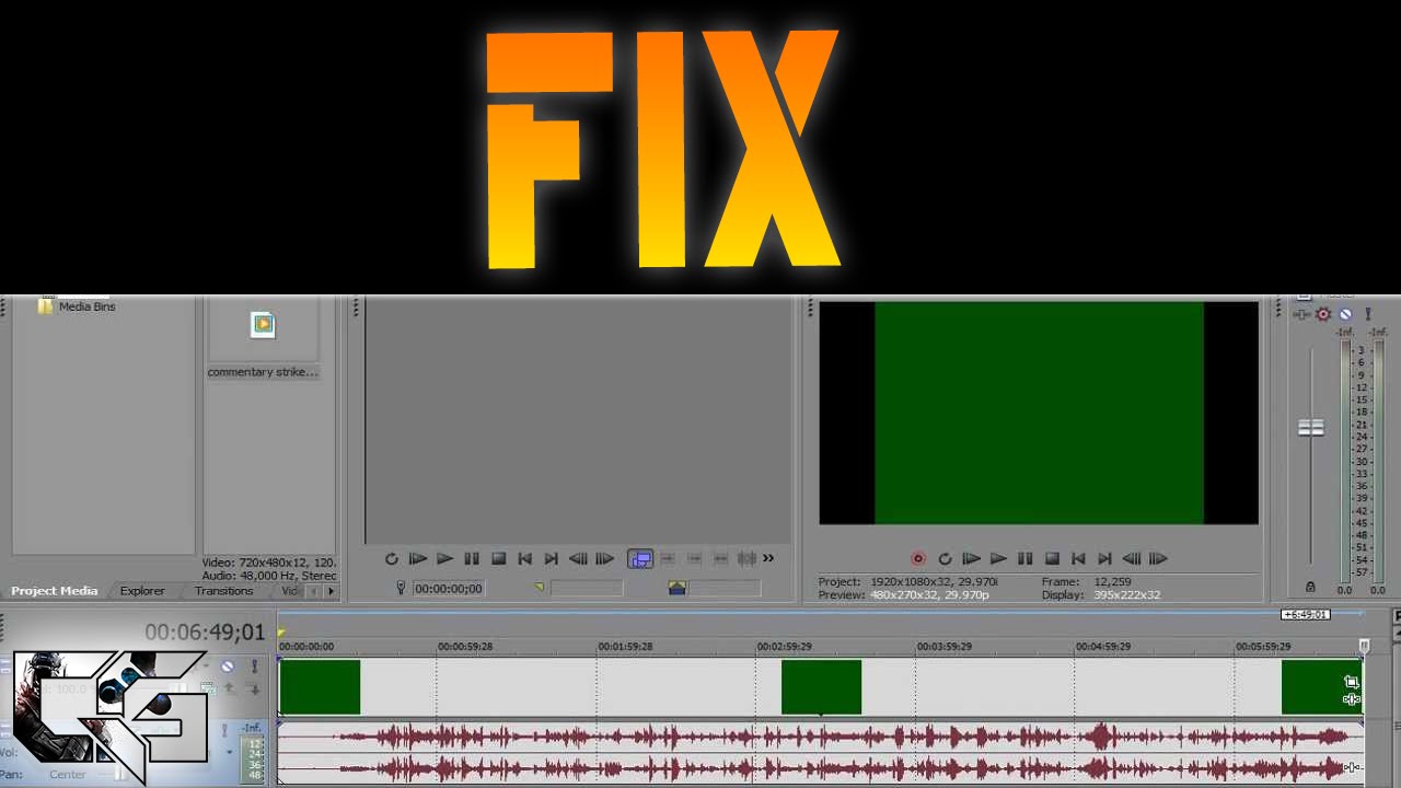 HOW TO FIX GREEN SCREEN PREVIEW ON SONY VEGAS PRO 2017 ( TIPS AND