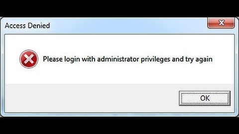 "Please log in with administrator privileges and try again"  [SOLVED] in runnig games ဖြေရှင်းနည်း