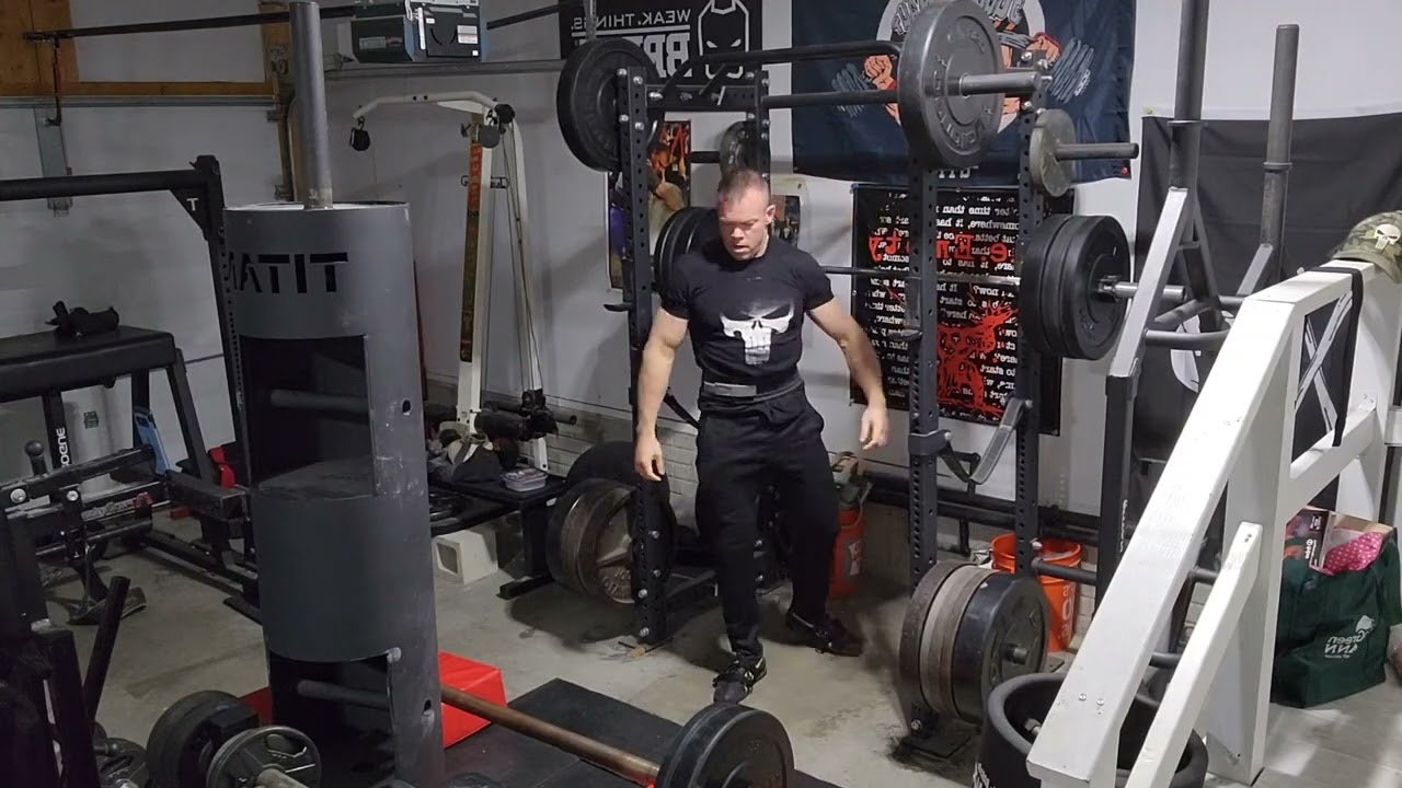 11 rounds of 5x235 front squat and 5x141lb axle clean each rep and