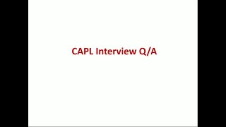 VECTOR-CAPL language Interview tips