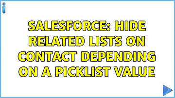 Salesforce: Hide related lists on Contact depending on a picklist value