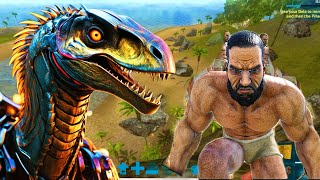 I HAVE 100 DAYS TO BEAT ARK SURVIVAL EVOLVED HARDCORE MOBILE GAME PLAY day 11 Raptor