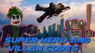 Roblox Superhero And Villain Costume Codes Youtube - roblox harley quinn outfit code